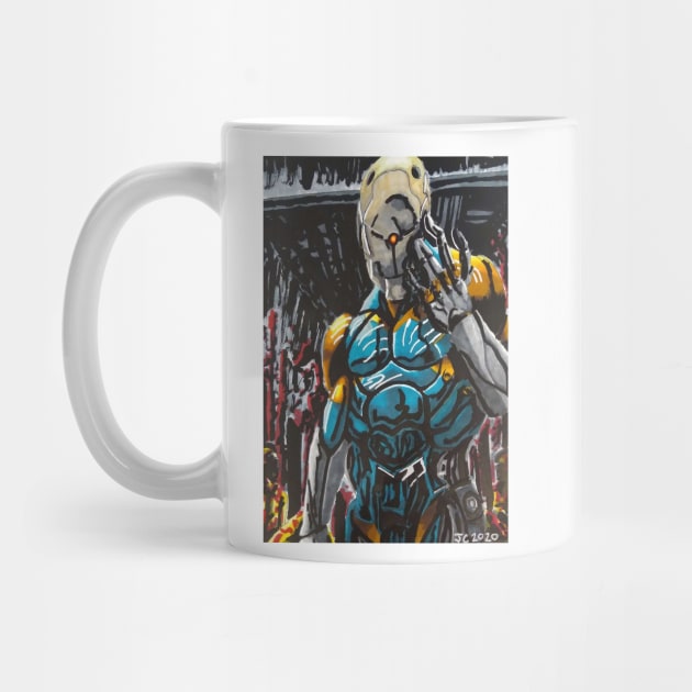 Metal Gear Solid - "Bone & Sinew" Gray Fox portrait (original) by StagArtStudios